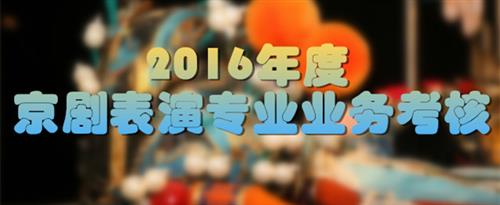 草逼免费直接看国家京剧院2016年度京剧表演专业业务考...